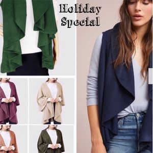 SPECIAL‼️Cozy Shawl/Vest (lots of colors)OSFA,Boutique🎁